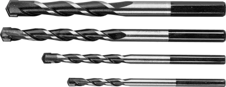 Набор ЗУБР Свёрла &quot;СУПЕР-6&quot; по бетону ударные, с шестигранным хвостовиком, 5-6-8-10 мм, 4шт 2916-H4 купить в Новом Уренгое
