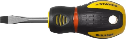 Отвертка STAYER &quot;PROFESSIONAL&quot; &quot;PROTech&quot;, двухкомп рукоятка, намагниченная, Cr-Mo, SL5,5x38мм 25131-05-38_z02 купить в Новом Уренгое