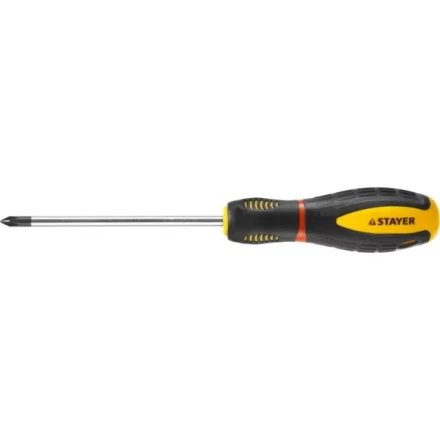 Отвертка STAYER &quot;PROFI&quot; &quot;PROTech&quot;, двухкомп рукоятка, намагниченная, Cr-Mo, PH1x100мм 25132-1-10_z02 купить в Новом Уренгое