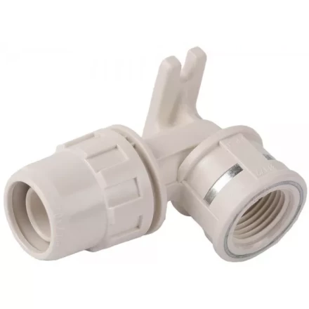 Муфта ЗУБР &quot;ШиреФит&quot; соединительная угловая 90°, с креплением, &quot;штуцер с гайкой - внутренняя резьба&quot;, 20мм-1/2&quot; 51468-20-1/2 купить в Новом Уренгое