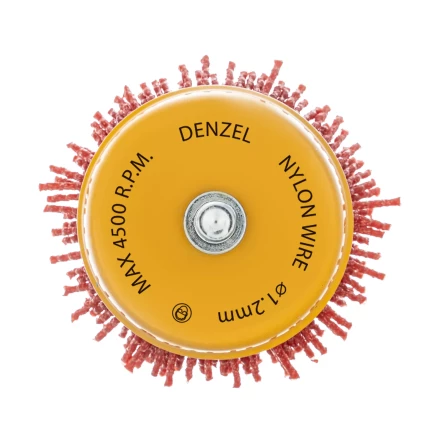 Щетка для дрели Denzel, 65 мм, Чашка, со шпилькой, нейлоновая щетина, 74435 купить в Новом Уренгое