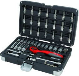 Набор инструмента, 1/4", Cr-V, S2, усиленный кейс, 47 предм MATRIX PROFESSIONAL 13550