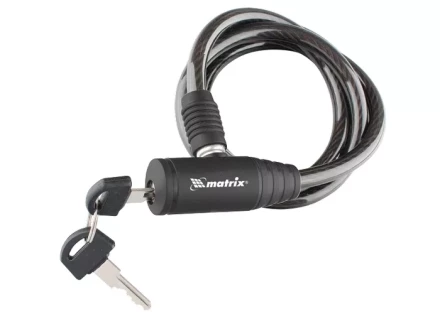 Замок тросовый универсальный 8х1200 мм MATRIX 91816 купить в Новом Уренгое