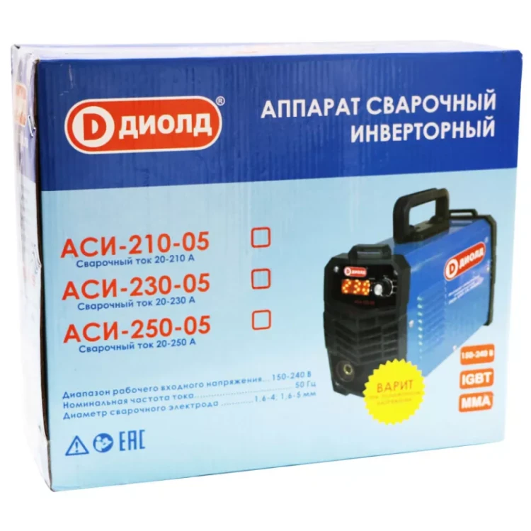 Аппарат сварочный инверторный Диолд АСИ 230-05 купить в Новом Уренгое