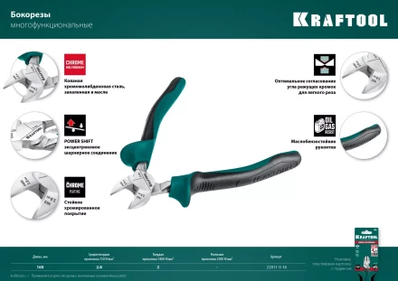 Бокорезы KRAFTOOL 180 мм 22011-5-18 купить в Новом Уренгое