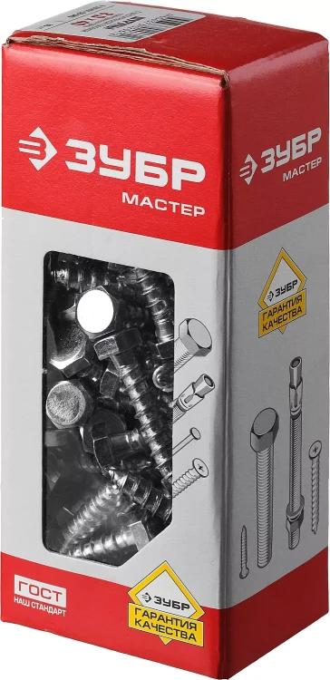 Шурупы ЗУБР "МАСТЕР" с шестигранной головкой, оцинкованные, 8x40мм, 80шт 4-300451-08-040 купить в Новом Уренгое
