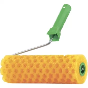 Валик &quot;СТРУКТУРНЫЙ&quot; поролоновый с ручкой, &quot;горошек&quot;, 180 мм СИБРТЕХ 80237 купить в Новом Уренгое