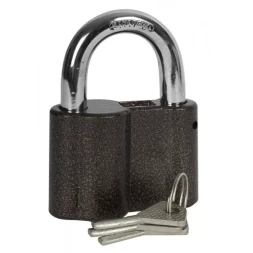 Замок навесной ЗУБР "МАСТЕР" общего применения, дисковый механизм секрета, ключ 7 PIN, дужка d-14мм, 80мм 3720_z01