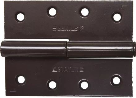 Петля дверная STAYER &quot;MASTER&quot; разъемная, цвет коричневый, левая, 100мм 37613-100-3L купить в Новом Уренгое