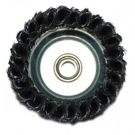 Щетка для УШМ М14/100 мм чашечная сталь витая Энкор 51547 купить в Новом Уренгое