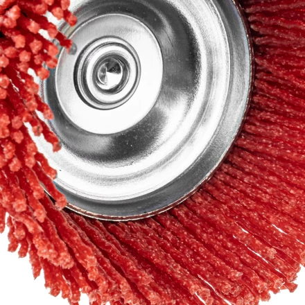 Щетка для дрели, 75 мм, Чашка, со шпилькой, нейлоновая щетина Denzel 74436 купить в Новом Уренгое