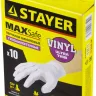 Перчатки STAYER "MASTER" виниловые экстратонкие, M, 10шт 11208-M купить в Новом Уренгое