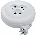 Удлинитель бытовой без заземления 3м 3 розетки 6A серия УХ6 DENZEL 95926 купить в Новом Уренгое