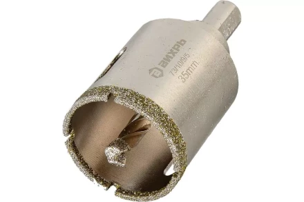 Коронка алмазная Вихрь по керамограниту/керамике, 35 мм 73/10/9/5 купить в Новом Уренгое