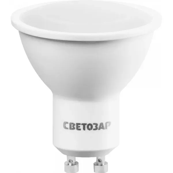 Лампы СВЕТОЗАР светодиодные "LED technology", цоколь GU10, теплый белый свет (3000К), 220В, 5Вт (35) 44560-35_z01 купить в Новом Уренгое