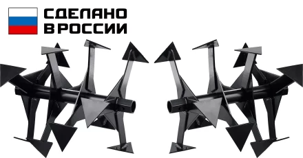 ЗУБР Ф-2, НЕХ 32, фрезы гусиные лапки для мотоблоков (707108-2) купить в Новом Уренгое