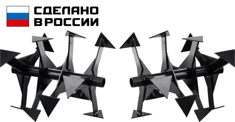 ЗУБР Ф-2, НЕХ 32, фрезы гусиные лапки для мотоблоков (707108-2) купить в Новом Уренгое