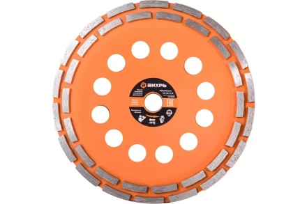 Чашка алмазная зачистная, 230 мм, двухрядная Вихрь 73/10/3/8 купить в Новом Уренгое