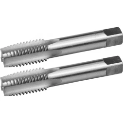 Комплект метчиков ЗУБР "МАСТЕР" ручных для нарезания метрической резьбы, М18 x 2,0, 2шт 4-28006-18-2.0-H2