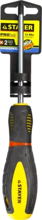 Отвертка STAYER &quot;PROFI&quot; &quot;PROTech&quot;, двухкомп рукоятка, намагниченная, Cr-Mo, PH2x100мм 25132-2-10_z02 купить в Новом Уренгое