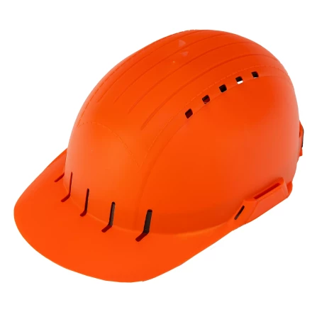 Каскетка защитная &quot;Стиль&quot;, пластиковая, оранжевая Сибртех 89169 купить в Новом Уренгое