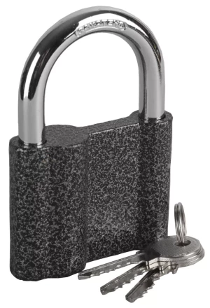 Замок ЗУБР навесной, металлический корпус, закаленная дужка, 80мм 3712-80 купить в Новом Уренгое