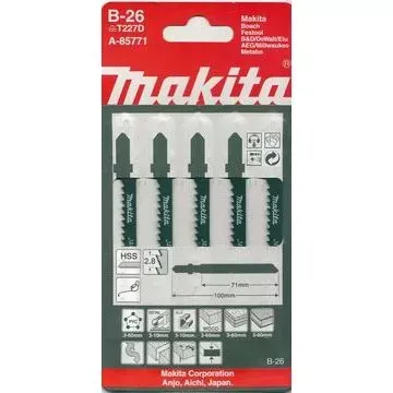 Пилки ( 5 шт.) A-85771  100х75х2,8 мм HSS фиг/рез,универс. Makita купить в Новом Уренгое