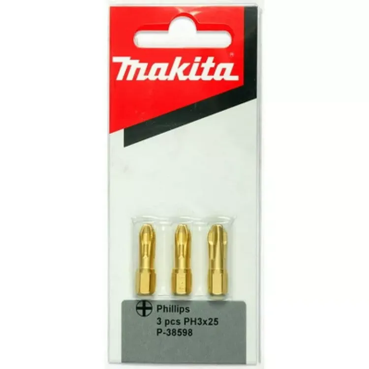 Биты Makita PH3 25мм 3шт, алмазные (P-38598) купить в Новом Уренгое