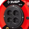 Удлинитель на катушке "ПВС 307", 50 м, 2500 Вт, 4 гнезда, ПВС 3х0,75 кв мм, ЗУБР 55083-50 купить в Новом Уренгое