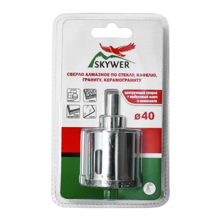 Сверло алмазное 68 мм (кафель,стекло,гранит,керамогранит) SKYWER купить в Новом Уренгое