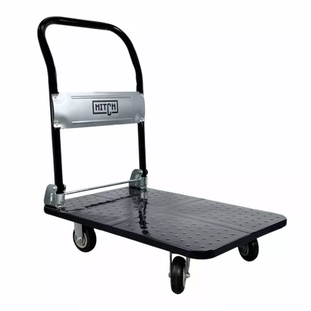 Тележка ручная платформенная металлическая HITCH 150кг 720*480 колеса резиновые 100мм (SZ086113) купить в Новом Уренгое