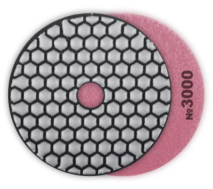 ЗУБР 100 мм, №3000, сухое шлифование, алмазный гибкий шлифовальный круг АГШК, Профессионал (29868-3000) купить в Новом Уренгое